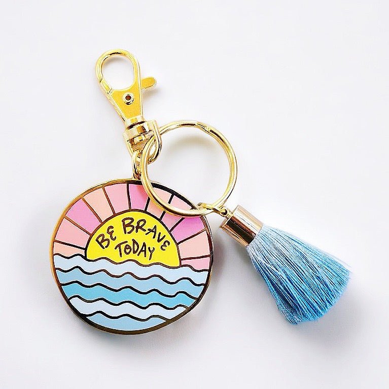 Little Arrow Be Brave Today Keychain - Girl Be Brave