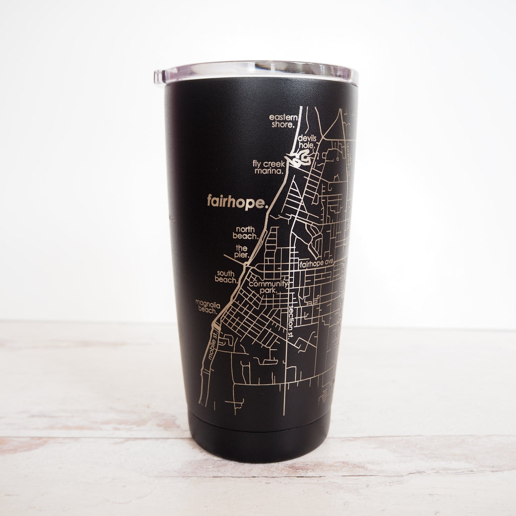 Map of Fairhope Insulated Pint Tumbler - Girl Be Brave