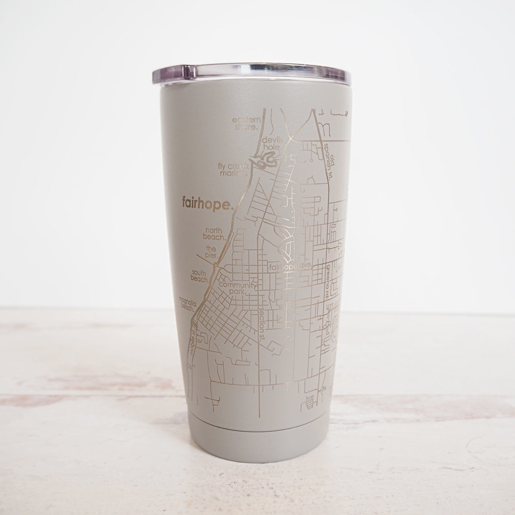 Map of Fairhope Insulated Pint Tumbler - Girl Be Brave