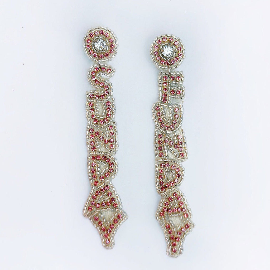 Sparkly Sunday Funday Earrings - Girl Be Brave