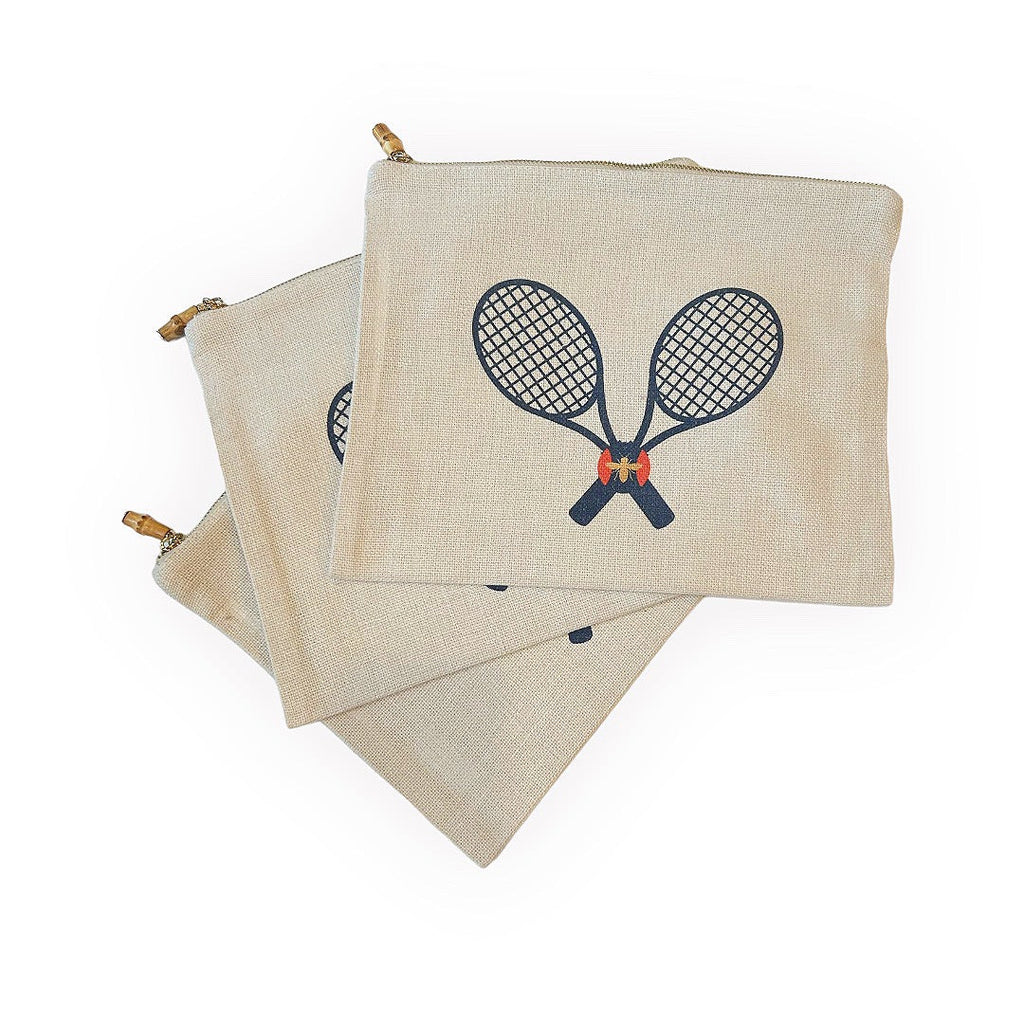 Tweed Tennis Pouch - Girl Be Brave