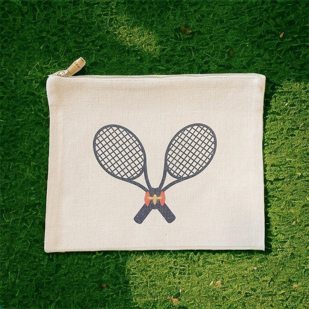 Tweed Tennis Pouch - Girl Be Brave